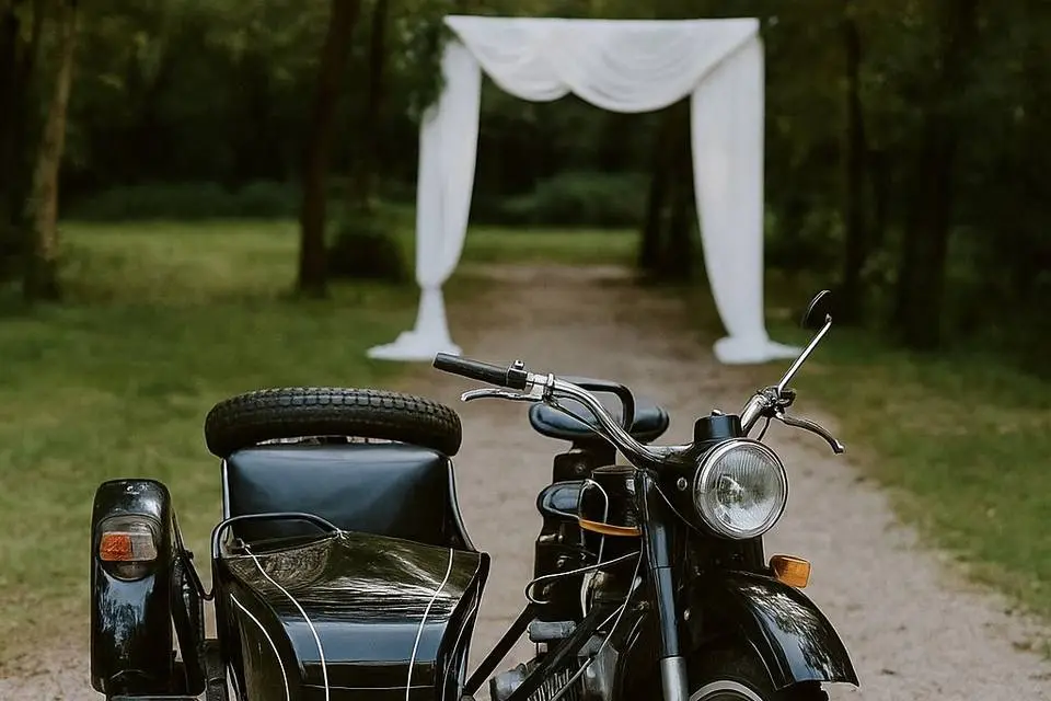 Sidecar vintage decorado